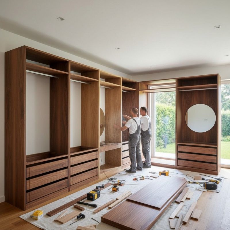 Built In Desk Installation in Durham, NC
